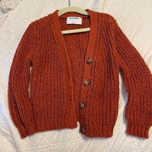 Rust knit cardigan 4t toddler